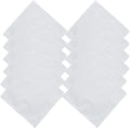 White Bandanas Women Men Large Cotton Tie Dye Party Supplies Plain Head Wrap by MLMOMVME