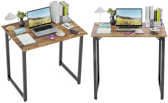 PayLessHere | 32 Inch Computer Desk | Brown | Office Desk by PayLessHere