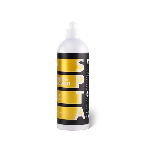 SPTA Polishing Compound Car Scratch & Swirl Remover Rubbing Compound & Finishing Polish Buffing Compound Swirl Remover for Cars Automotive Paint Correction (33.8oz Heavy Cut Polishing Compound)