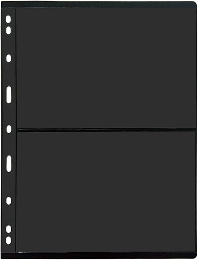 MUDOR 20 Sheets Stamp Pages for Collection Album Binder Book, 2 Pocket | Holds - Image 2