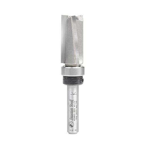 Amana Tool - 45460-3DS Carbide Tipped Down Shear Face Plunge Template 1/2 Dia x 1 4 In