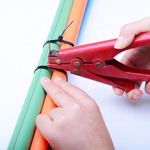 4 Inch Zip Ties (100 Pieces) 18lb Strength, Nylon Cable Wire Ties (Red)