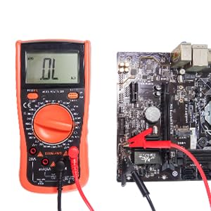 2PCS Multimeter Alligator Clips Leads, L Type Banana Male Plug to Alligator Clip Pure Copper Test Cable Multimeter Testing Probe for Electrical Testing 3 Feet (2)