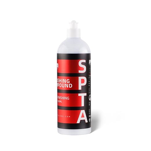 SPTA Polishing Compound Car Scratch & Swirl Remover Rubbing Compound & Finishing Polish Buffing Compound Swirl Remover for Cars Automotive Paint Correction (33.8oz Fine Compound)