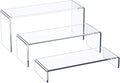 HIIMIEI Acrylic Display Riser, 3 Step 9" Large Acrylic Risers, Tiered Display by HIIMIEI