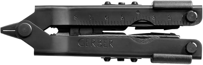 Gerber Gear Multi-Plier 600 - 14-in-1 Multitool with Sheath, Needlenose Pliers, Screwdriver, Serrated Knife, Wire Crimper, Bottle Opener, Can Opener & More - Made in USA - Black with Sheath