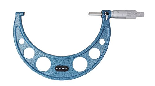 Accusize Industrial Tools 5-6'' by 0.0001'' Ultra-Precision Outside Micrometer, Eg00-0006