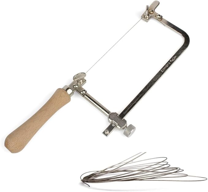 1PC Coping Saw Steel Frame With 0.3mm Diamond Wire Saw For Wood Stone Metal Cutting Multi function Hand Tool