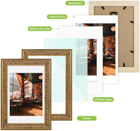 Golden State Art, 8X12 Ornate Finish Photo Frame - Image 4