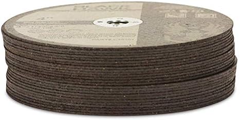 BHA Metal and Stainless Steel Cut Off Wheels for Die Grinders, 4” x 1/32” x 3/8” - 25 Pack