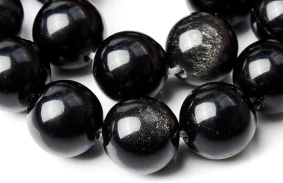 Zenkeeper About 180 Pcs Black Obsidian Beads - Image 3