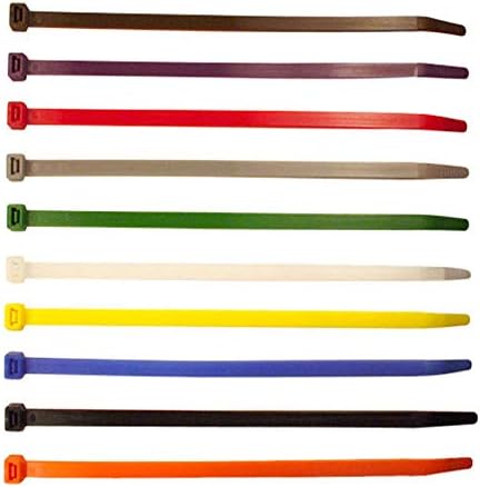 4 Inch Grey Zip Ties (100 Pieces), 18lb Strength, Nylon Gray Cable Wire Ties