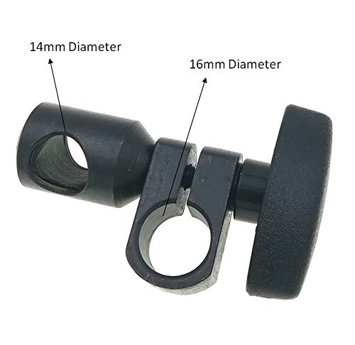 Suxing Sleeve Swivel Clamp Chuck for Magnetic Stands Holder Bar Dial Indicator Gauge 14mm Diameter Hole&16mm Diameter Hole(D14-D16)