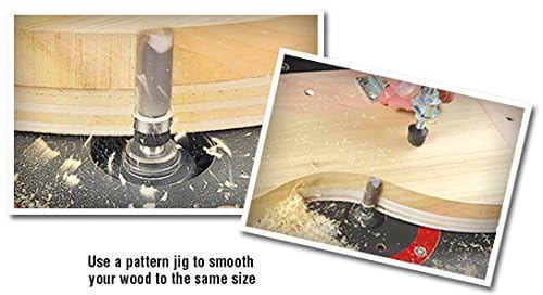 Amana Tool 45463-3DS Carbide Tipped Down Shear Face Plunge Template Router Bit 3/4 Dia x 1 x 1/2 Inch Shank with Upper Ball Bearing