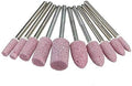 10 Pcs 1/8 Shank Abrasive Mounted Stone Rotary Tool Grinding Wheels Bit Set for Dremel