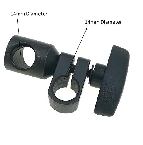 Suxing Sleeve Swivel Clamp Chuck for Magnetic Stands Holder Bar Dial Indicator Gauge 14mm Diameter Hole&14mm Diameter Hole(D14-D14)