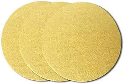 Starcke 6 Inch Gold Hook and Loop Grip Sanding Discs (100 Pack, 800 Grit)