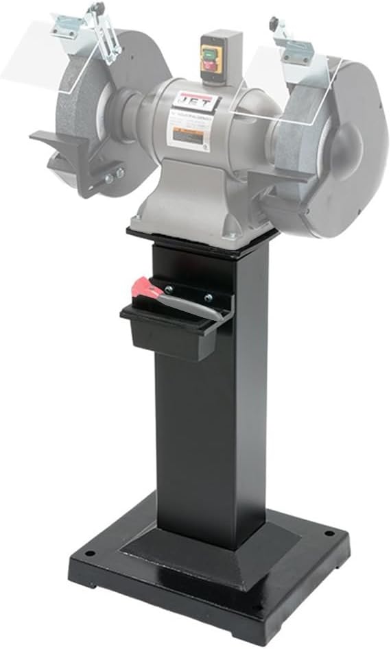 JET Bench Grinder Stand, fits JET Industrial Grinders and Square Wheel Grinders (578173)