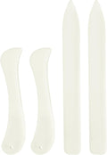 WONVOC 4 Pcs Bone Folders, Crease Makers, Scoring Tool, Plastic Bone Folder by wonvoc