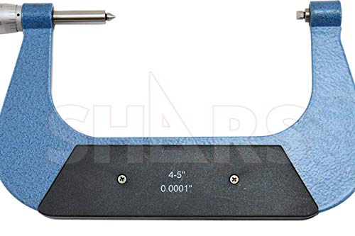 Shars 4-5" Screw Thread Micrometer with Anvil in Fitted Box 303-2374 P)