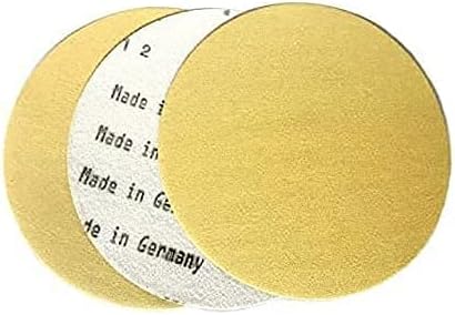 6 Inch Gold Hook and Loop Grip Sanding Discs (100 Pack, 220 Grit)
