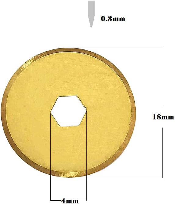 18mm Rotary Cutter Blades 5-Pack Replacement Blades Fits Fiskars, OLFA - Image 3