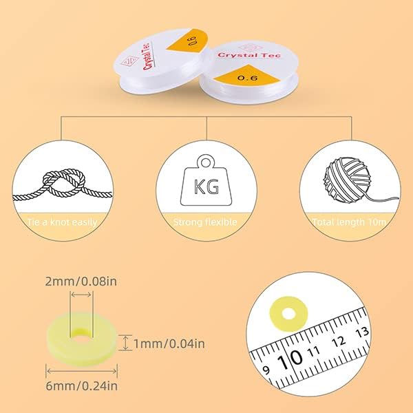 Premium 6-Box Clay Beads Bracelet Making Kit - Image 6