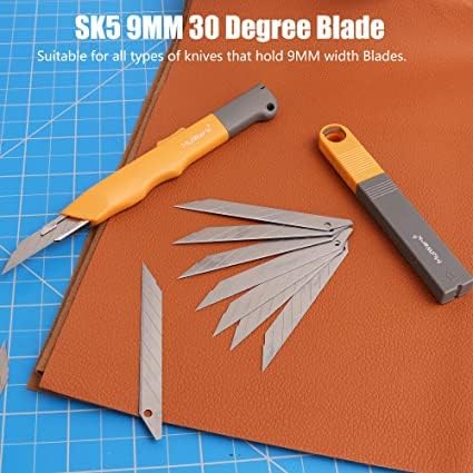 MulWark 100PC 9MM Snap Off 30 Degree Utility Knife Replacement Blades - Image 5