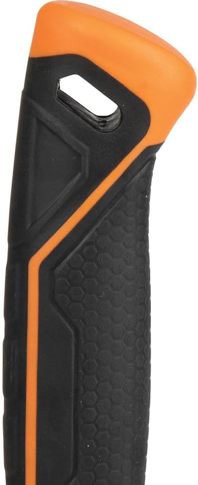 Klein Tools 832-26 Lineman's 26-Ounce Claw Milled Hammer, Fiberglass Handle, Heavy Duty for Utility Poles, Milled Face, High Visibility Orange