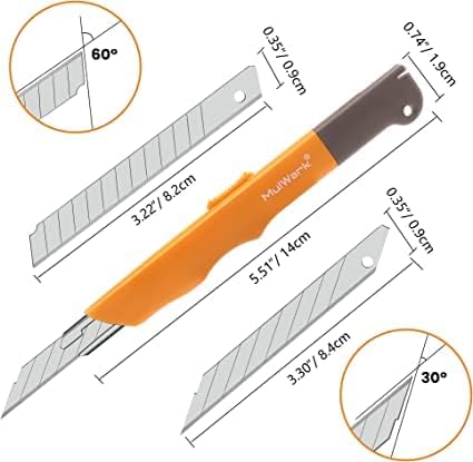 Mulwark 16PC Box Cutter Retractable Utility Knife Set - Image 2