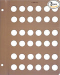 Dansco Blank Coin Storage Album Page by Unknown