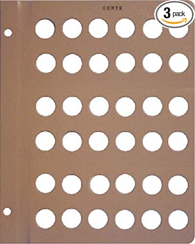 Dansco Blank Coin Storage Album Page by Unknown