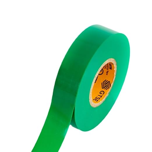 GTSE Green Electrical Tape, 3-Pack – Waterproof, Industrial Grade Vinyl, 3/4 in x 66ft– Strong Self-Adhesive PVC Electric Tape for Wire Insulation, 7 Mil, 600V – UL/CSA Listed