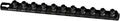 Ernst Manufacturing 13-Inch Magnetic Socket Organizer with 11 1/2-Inch Twist Lock Clips, Black (8425M-Black-1/2)