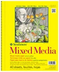 Strathmore 300 Series Mixed Media Paper Pad, Side Wire Bound, 5.5x8.5 inches - Image 3
