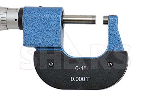 Shars 0-1" Digit Outside Micrometer .0001" Graduation, Carbide 303-2401 S)