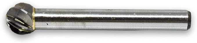 Benchmark Abrasives Ball Shape Premium Tungsten Carbide Burr with 1/4 Inch Shank Aluminum Cut Rotary Tool, Engraving Tool for Non-Metals Shaping Carving (SD-3NF)