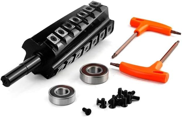 FINDBUYTOOL Helical Cutterhead for Delta 6" Jointer 37-190 37-195 37-196 37-275X 37-866X 52-858 52-866X with Carbide Inserts, Smooth Finish, Low Noise, Compatible with Woodworking Tools