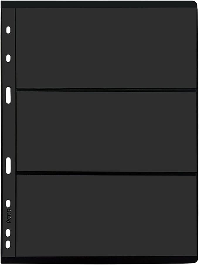 MUDOR 20 Sheets Stamp Pages for Collection Album Binder Book, 3 Pocket | 120 - Image 2