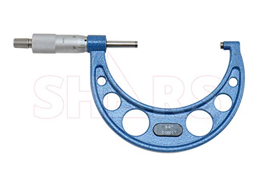 Shars 0-4" Precision Solid Metal Frame Outside Micrometer 4 pcs Set 303-2652N L)