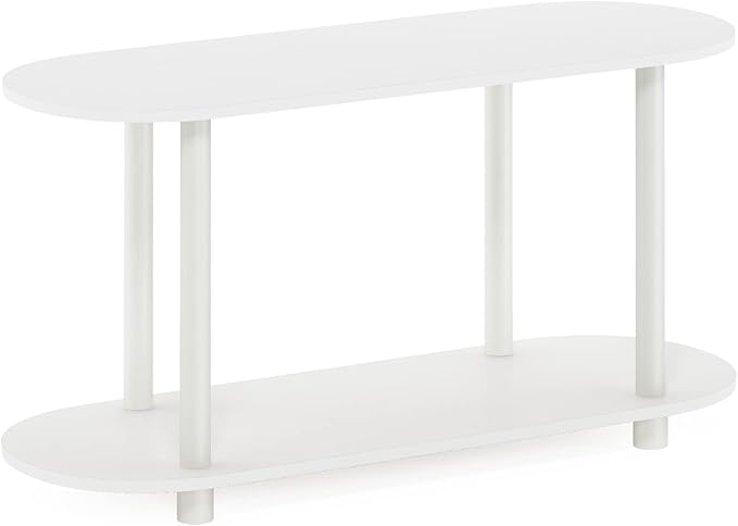 Furinno Turn-N-Tube No Tools Modern Oval Side Table - Image 6