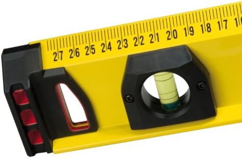 STANLEY 1-43-555 Level Profile-I-Beam 120 Cm FATMAX Range - Aluminium Body - Shock Absorber - Large Center Vial More Visible - Accuracy 0.5Mm/Meter
