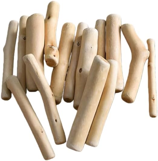 Natural Driftwood Pieces, Unfinished Wooden Sticks by Unknown