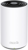 TP-Link Deco XE75 Pro AXE5400 Tri-Band WiFi 6E Mesh Router - 2.5G WAN/LAN Port, 2 x Gigabit LAN Ports, Covers up to 2900 Sq.Ft, Replaces WiFi Router and Extender, AI-Driven Mesh, 6GHz Band, 1-Pack