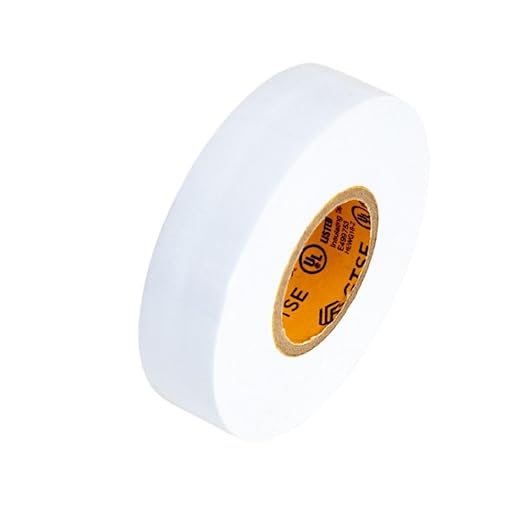 GTSE White Electrical Tape, 10 Rolls – Waterproof, Industrial Grade Vinyl, 3/4 in x 66ft– Strong Self-Adhesive PVC Electric Tape for Wire Insulation, 7 Mil, 600V – UL/CSA Listed