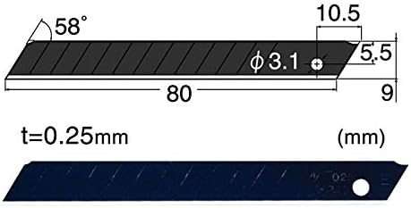 NT Cutter 9mm Extra-Sharp, 50-Blade/Pack, 1 Pack - Image 2