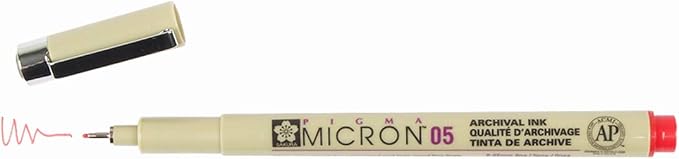 SAKURA PIGMA MICRON 05 FINELINER PEN, 0.45MM LINE WIDTH - Image 2