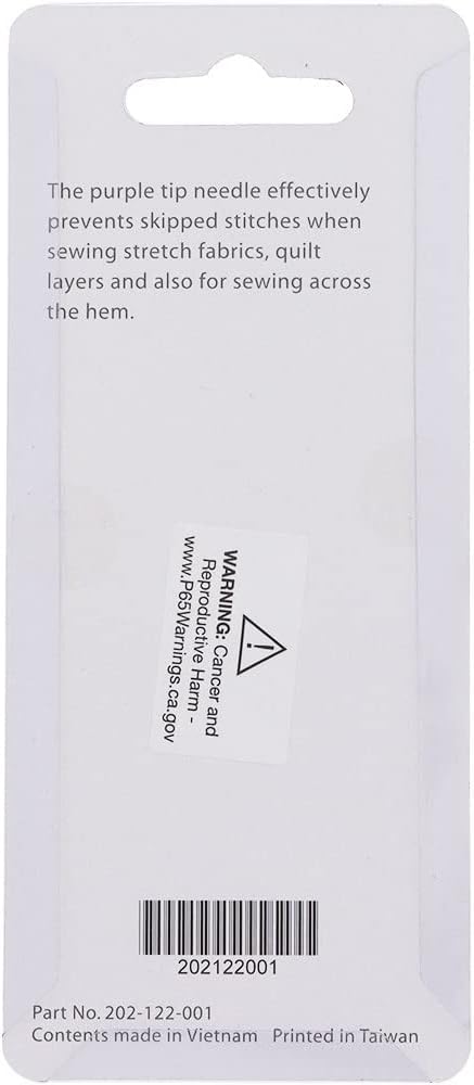 Janome Purple Tip Sewing Machine Needles, Size 90/14 - Image 3