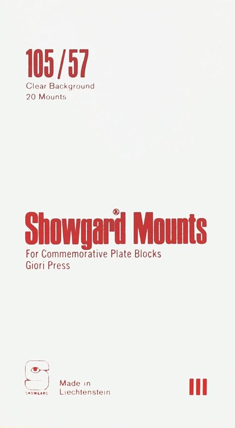 Pre-Cut Clear Stamp Mounts Size 105/57 by Showgard