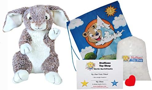 Stuffems Toy Shop Make Your Own Stuffed Animal 16" Forest the Bunny - Image 5